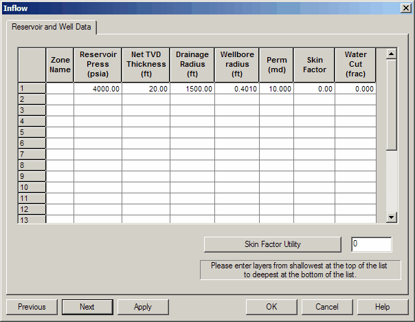 Quadratic Flow Equation Res.and Well Data