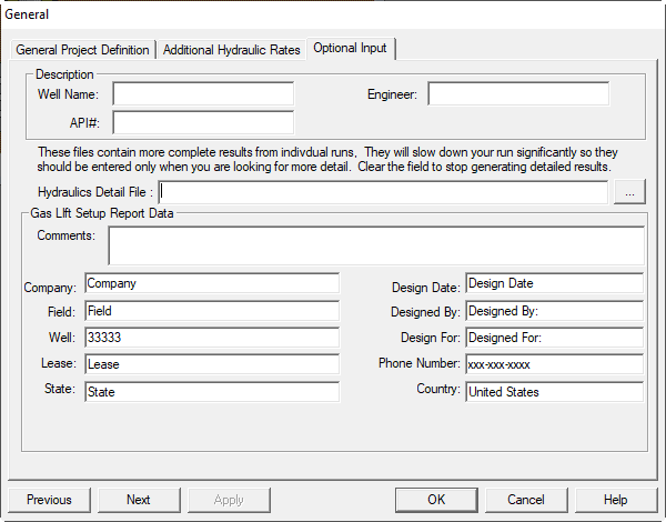 Miscellaneous Defaults